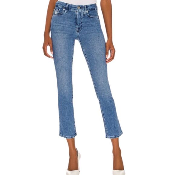 Good American Denim - Good American Good Straight With Split Back Pockets in Indigo127